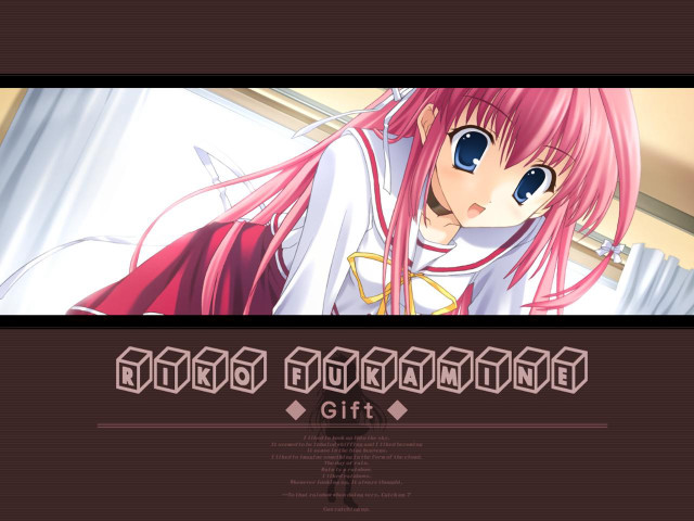 Pink hair girl school uniform free wallpaper for desktop - medium preview image