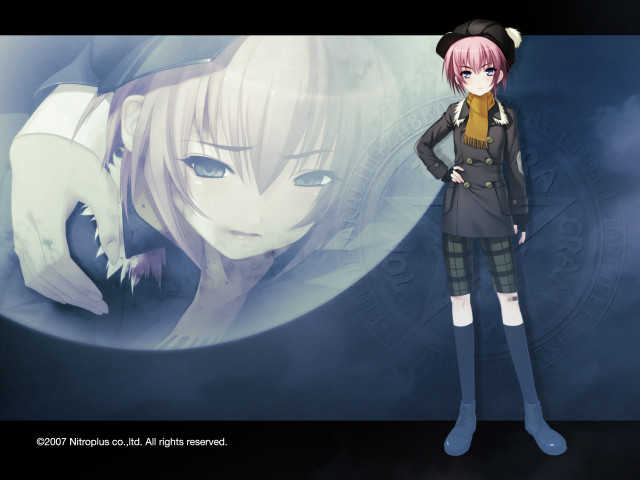 Chizuko yoshida fullmoon cat portrait free wallpaper for desktop - medium preview image