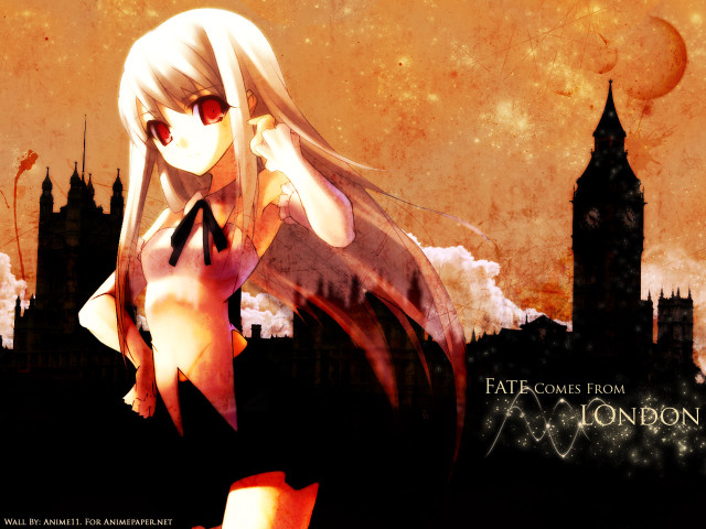 Gothic anime vampire city skyline free wallpaper for desktop - medium preview image
