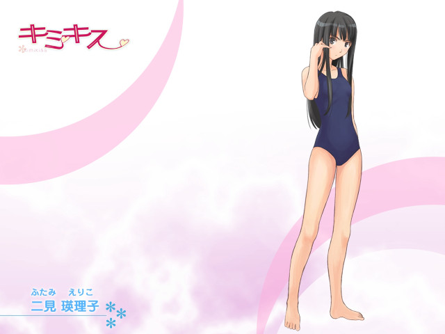 Ayako rokkaku bathing suit smile free wallpaper for desktop - medium preview image