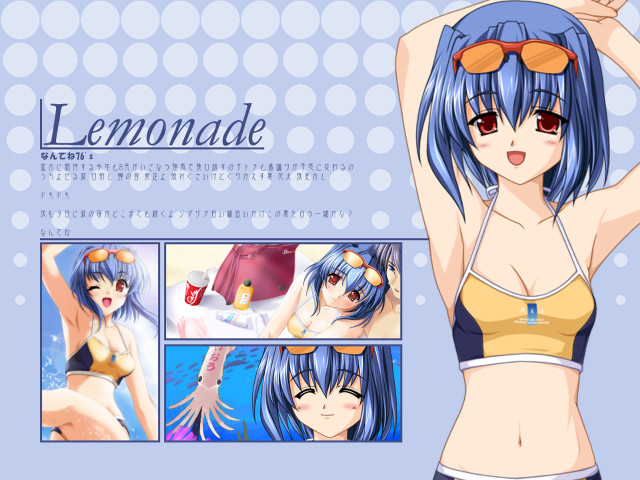 Girl bikini sunglasses anime remodernism free wallpaper for desktop - medium preview image
