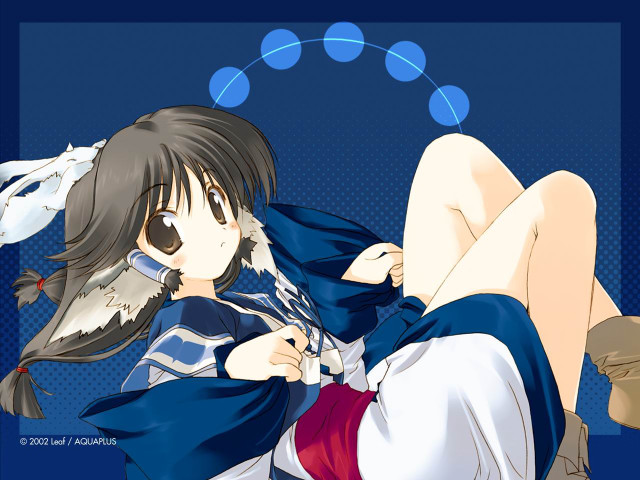 Woman cat dog ayako ainu free wallpaper for desktop - medium preview image