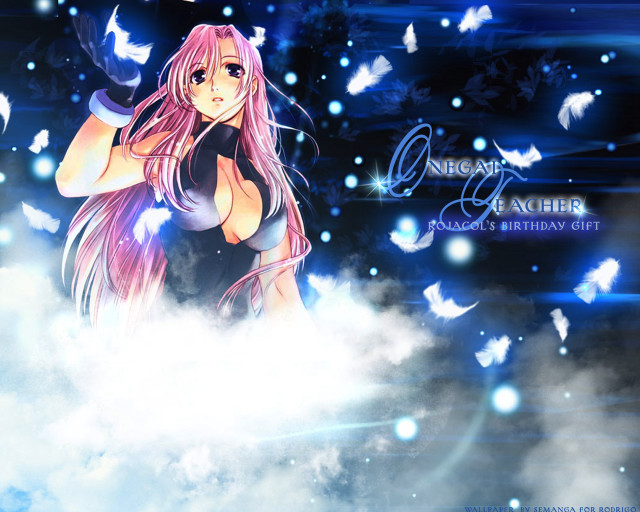 Girl long hair clouds butterflies free wallpaper for desktop - medium preview image