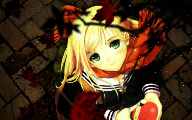 Blonde girl green eyes gothic free wallpaper for desktop - medium preview image