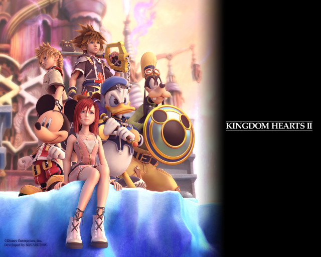 Kingdom hearts castle sea characters free wallpaper for desktop - medium preview image