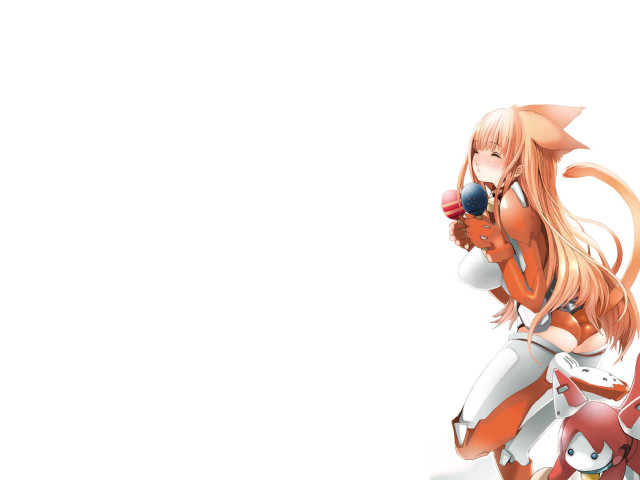 Woman gun cats backs white free wallpaper for desktop - medium preview image