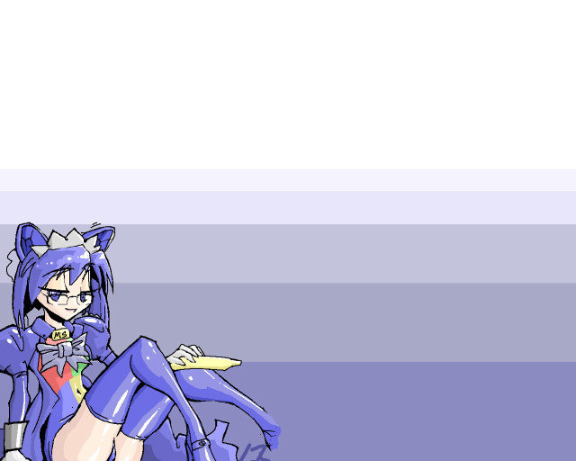 Cartoon character sitting cat back free wallpaper for desktop - medium preview image