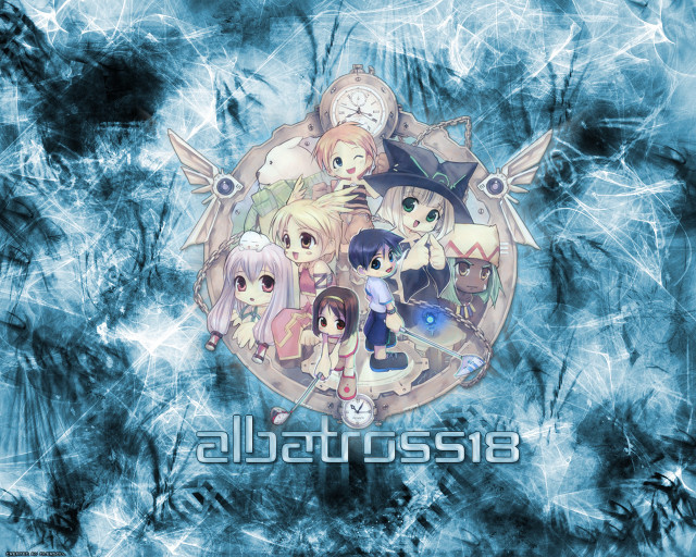 Anime characters clock ice crystals free wallpaper for desktop - medium preview image