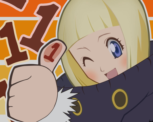 Cartoon smile hand up number1 free wallpaper for desktop - medium preview image