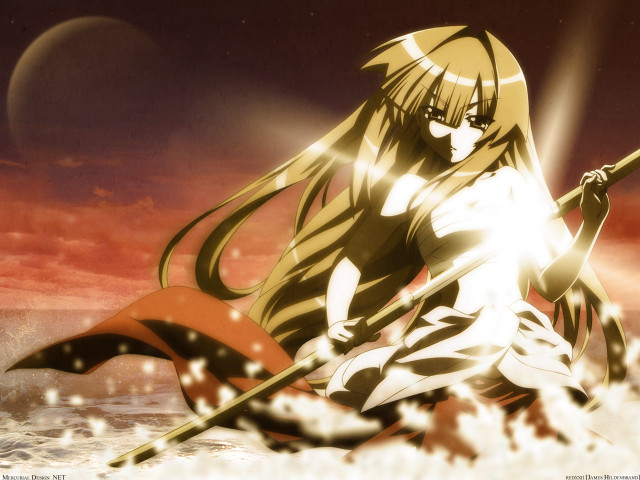 Woman sword rock water rayonism free wallpaper for desktop - medium preview image