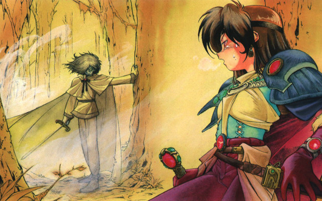 Man armor sunset fire sword free wallpaper for desktop - medium preview image