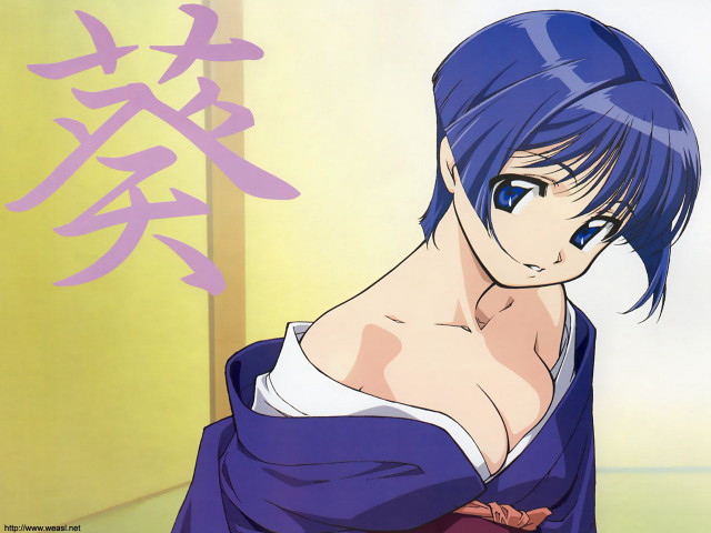 Blue hair blue dress japanese free wallpaper for desktop - medium preview image
