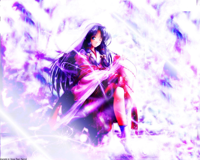 Woman red dress bench purple free wallpaper for desktop - medium preview image