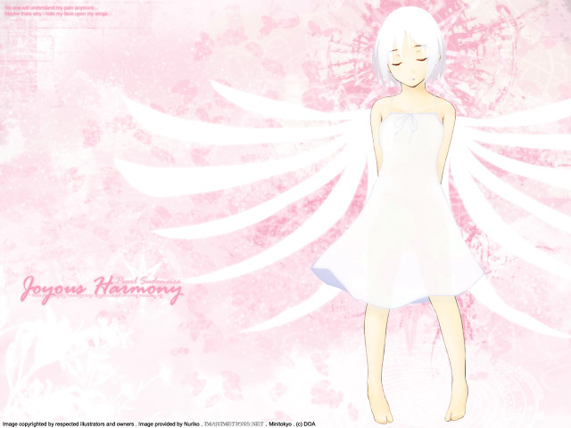 Angel girl white dress wings free wallpaper for desktop - medium preview image