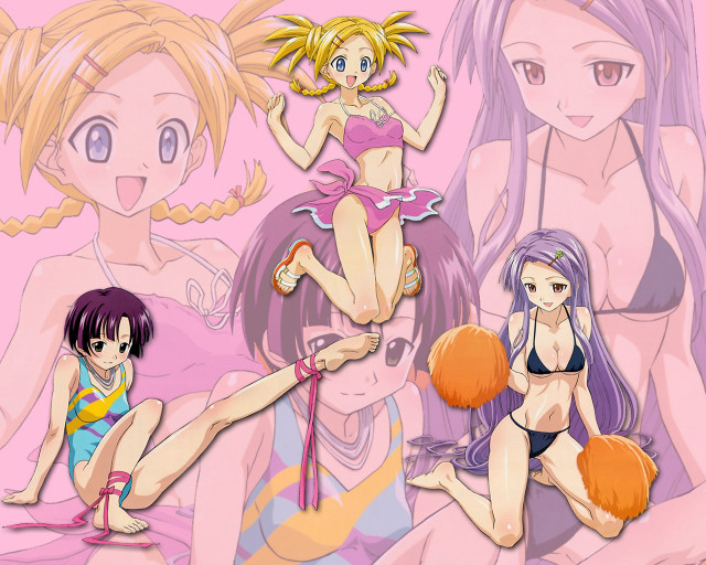 Anime girls bikinis eizan kikukawa free wallpaper for desktop - medium preview image