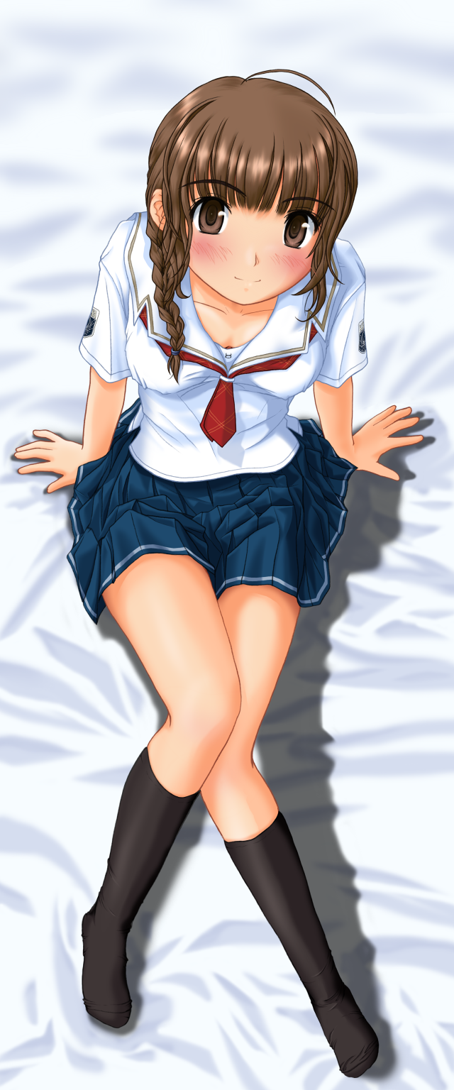 Ayako giantess sitting bed school free wallpaper for mobile - medium preview image