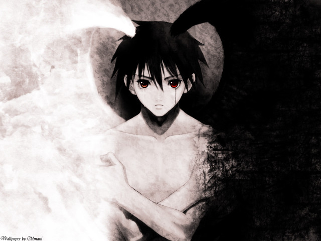 Demon gothic anime male blood free wallpaper for desktop - medium preview image