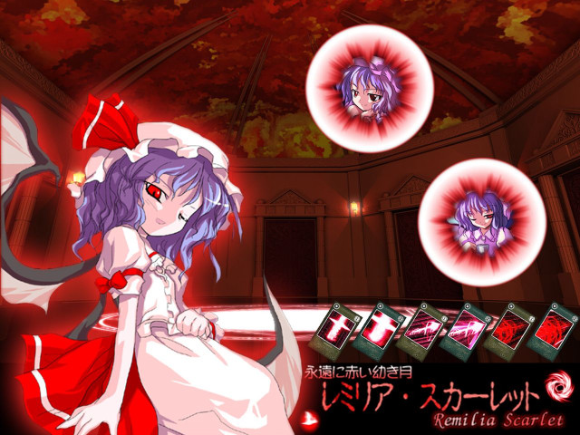 Red bow girl purple hair free wallpaper for desktop - medium preview image