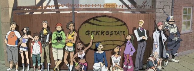 Gekkastoate group photo graffiti teenagers free wallpaper for desktop - medium preview image