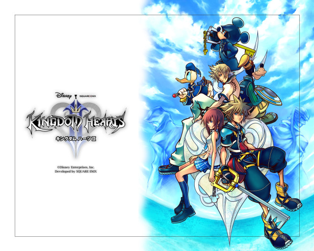 Kingdom hearts cartoon characters sky free wallpaper for desktop - medium preview image