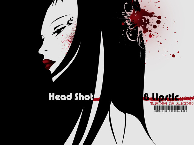Woman blooded headshot gothic eddie free wallpaper for desktop - medium preview image