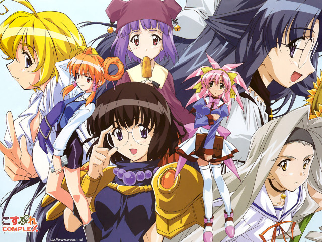 Anime girls colorful costumes thumbs free wallpaper for desktop - medium preview image