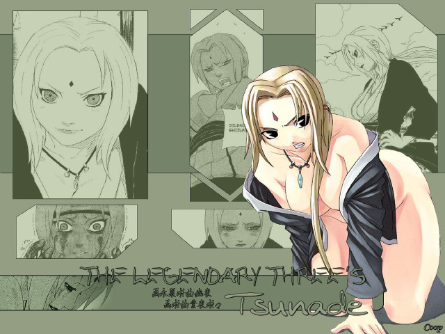 Blonde woman anime tsunade manga free wallpaper for desktop - medium preview image