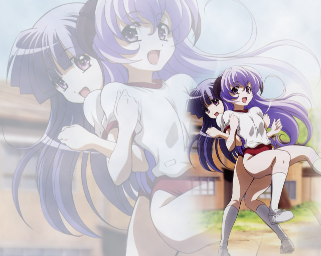 Two girls hugging cat dog free wallpaper for desktop - medium preview image