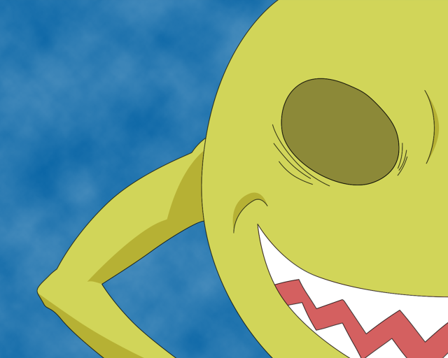 Cartoon big smile hands on free wallpaper for desktop - medium preview image