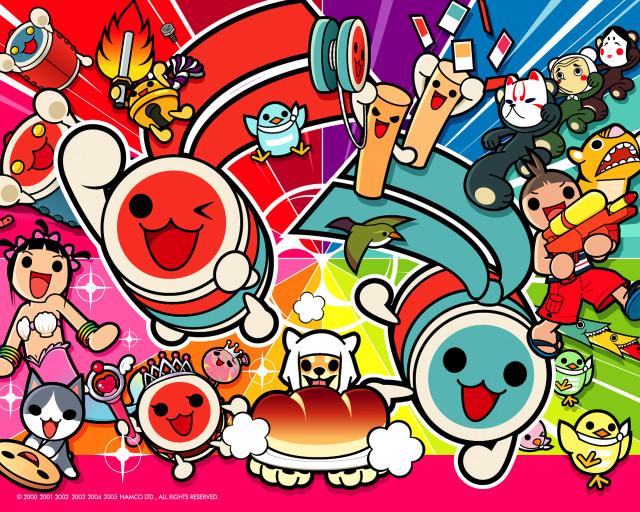 Cartoon characters colorful background baioken free wallpaper for desktop - medium preview image