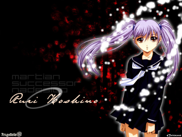 Chizuko purple haired anime girl free wallpaper for desktop - medium preview image