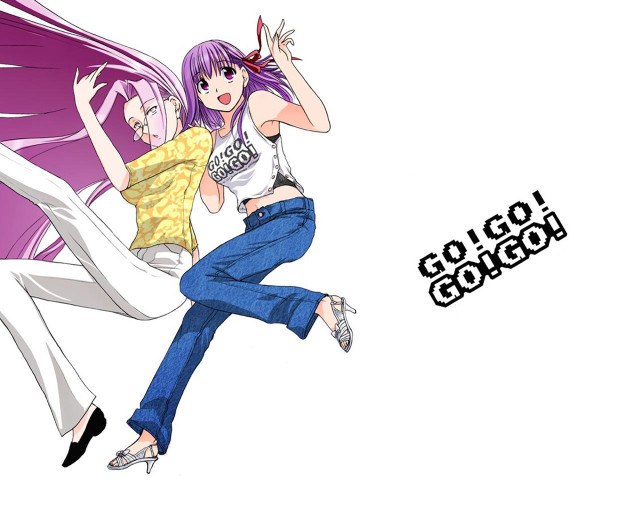 Purple hair girls flying armen free wallpaper for desktop - medium preview image