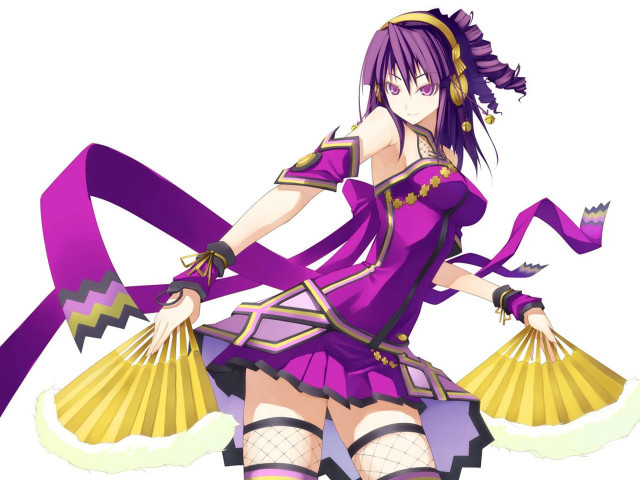 Purple dress fan tennis ribbon free wallpaper for desktop - medium preview image