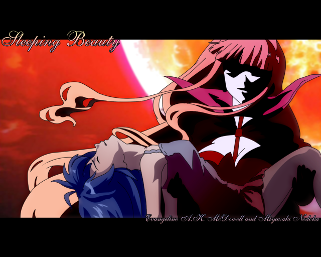 Long haired women red orange free wallpaper for desktop - medium preview image