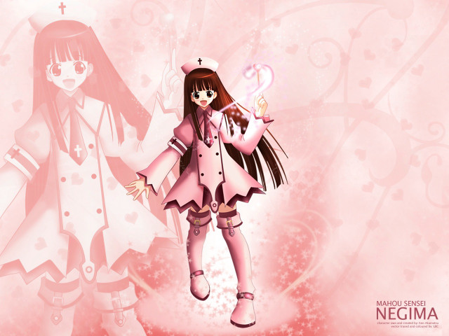 Pink girl holding pink object free wallpaper for desktop - medium preview image