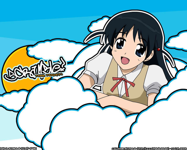 Girl cloud sun blue sky free wallpaper for desktop - medium preview image