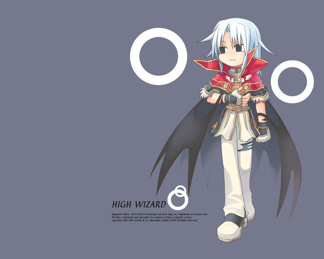 Anime whitehair cape bluebackground aliceprin free wallpaper for desktop - medium preview image