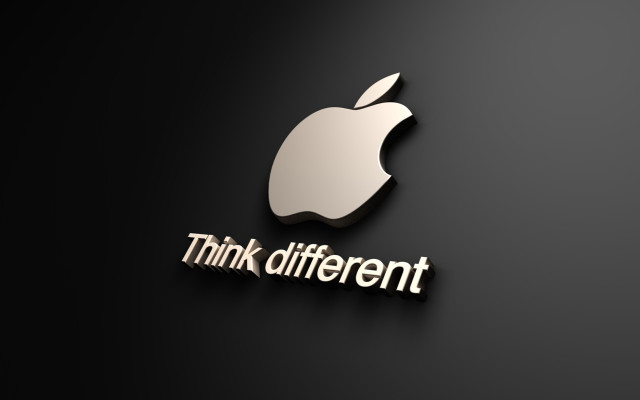 Apple logo think different side #4 free wallpaper for desktop - medium preview image