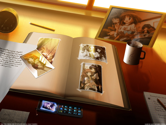 Book desk phone clock coffee free wallpaper for desktop - medium preview image