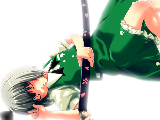 Anime ghost girl sakura sword free wallpaper for desktop - medium preview image