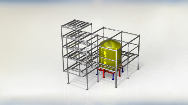 Yellow green object caged white free wallpaper for desktop - medium preview image