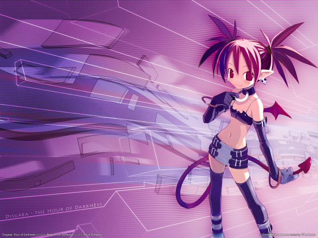 Eizan kikukawa demon girl purple free wallpaper for desktop - medium preview image