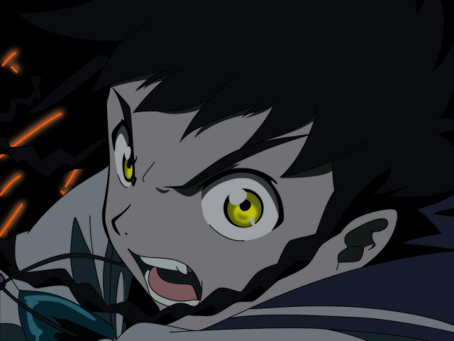 Yellow eyes black coat electricity #2 free wallpaper for desktop - medium preview image