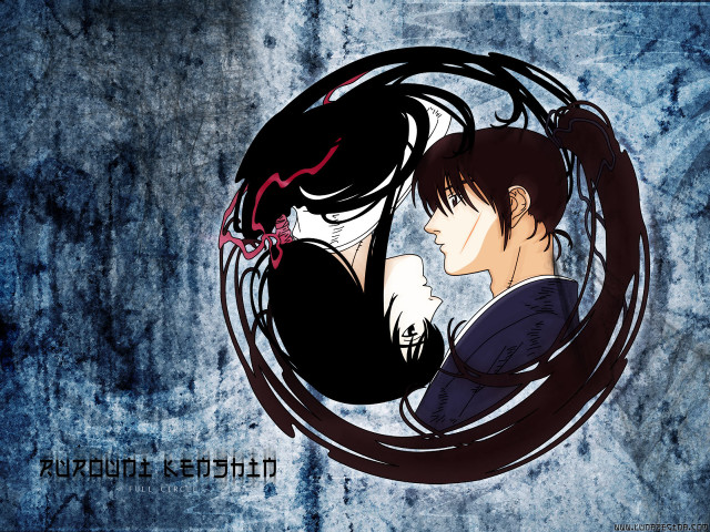 Anime couple demon tail blue free wallpaper for desktop - medium preview image