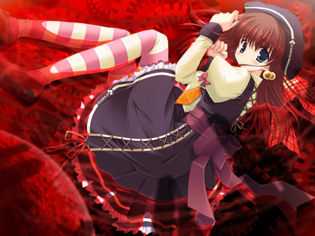 Alice prin dress hat red free wallpaper for desktop - medium preview image