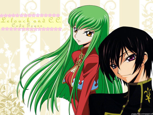 Anime greenhair greeneyes longhair military free wallpaper for desktop - medium preview image