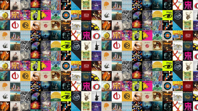 Collage logos numbers wallpaper background free wallpaper for desktop - medium preview image