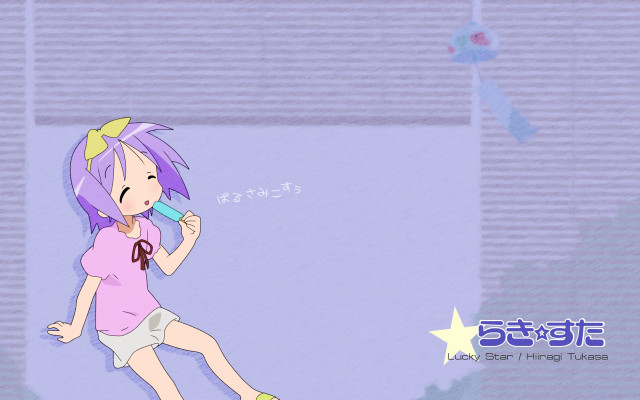 Purple hair girl brushing teeth #2 free wallpaper for desktop - medium preview image