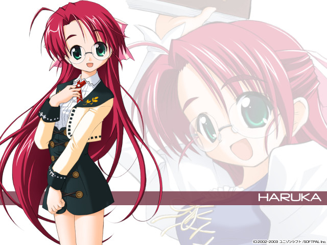 Red haired girl green eyes free wallpaper for desktop - medium preview image