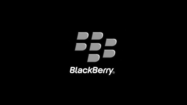 Blackberry logo black background white free wallpaper for desktop - medium preview image